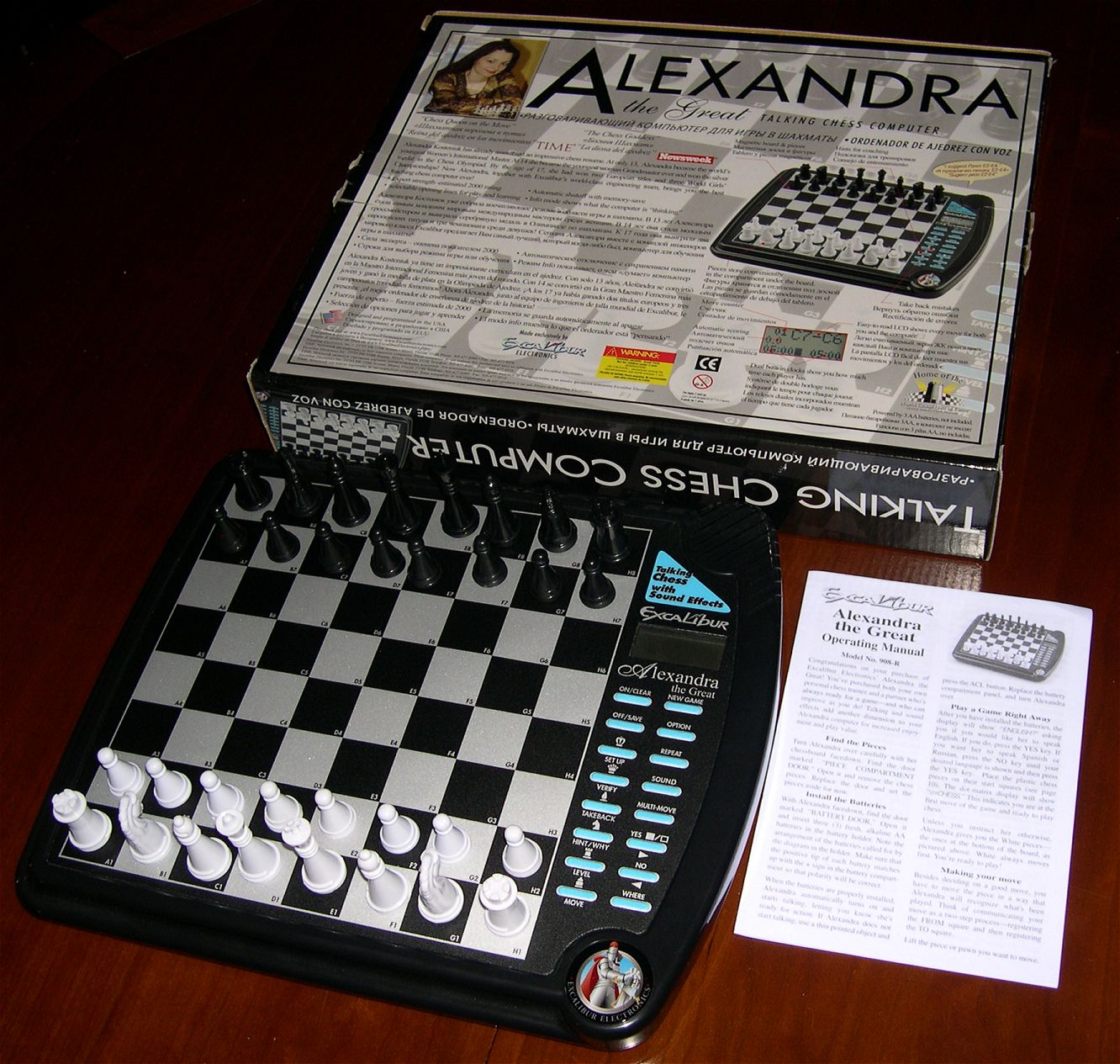 Excalibur Grandmaster Auto Sensory Electronic Chess Board Computer