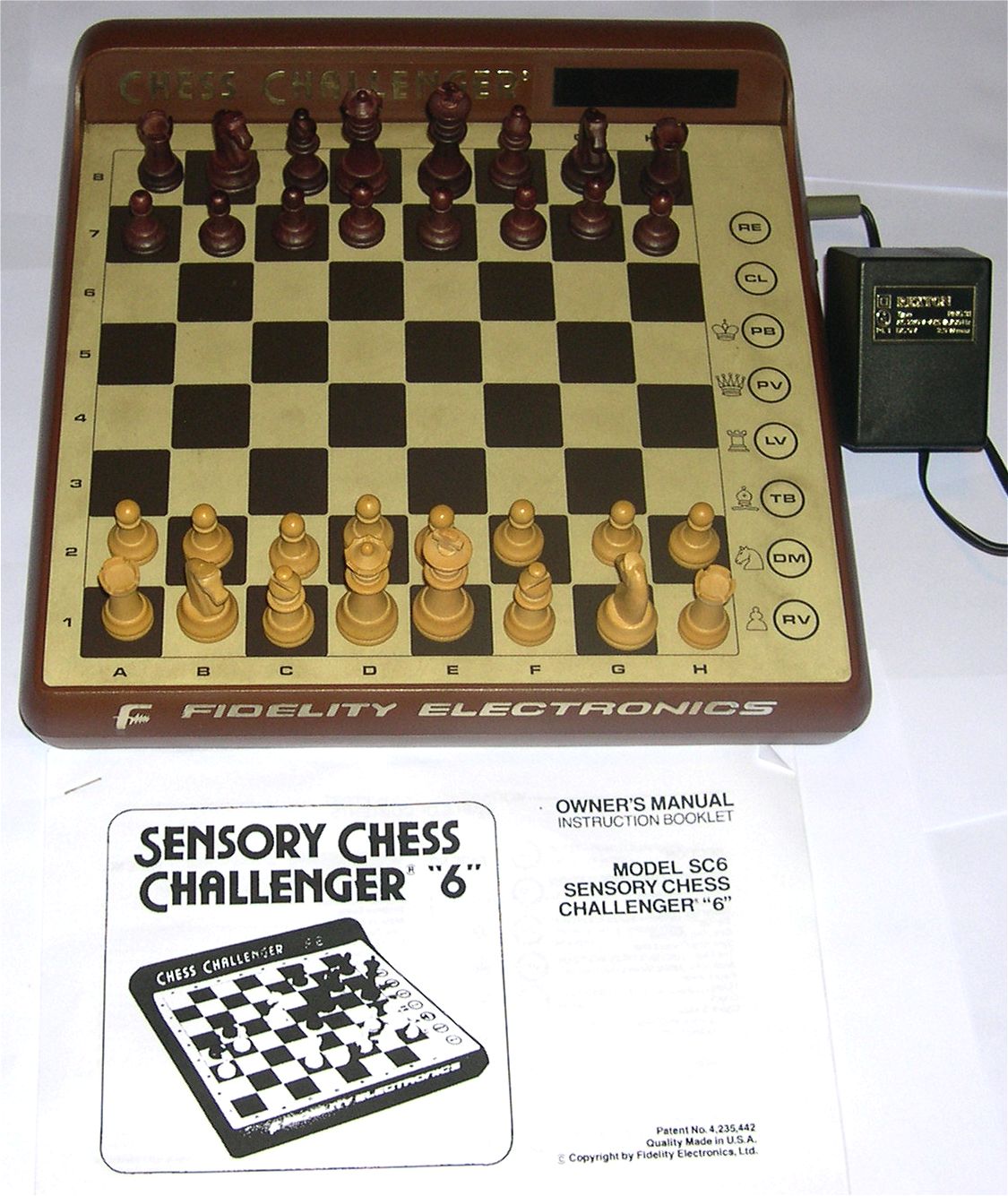 Vintage Fidelity Electronics Mini Sensory Chess Challenger Chess Computer Game 